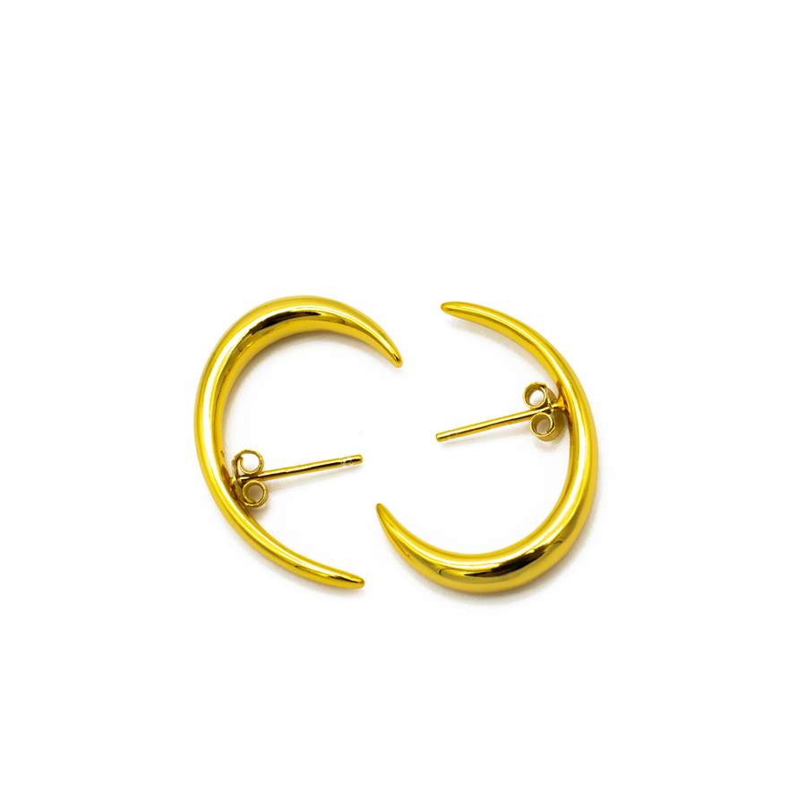 ARLENE Gold Klaue Ohrringe in Piercing-Look aus 925er Sterlingsilber