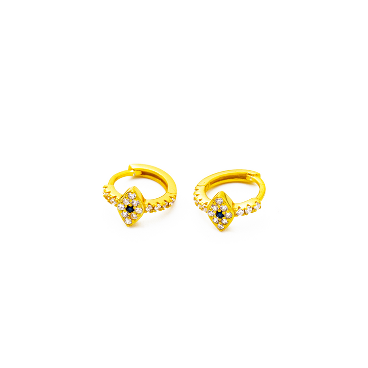 'Elena' gold hoop earrings made of 925 sterling silver