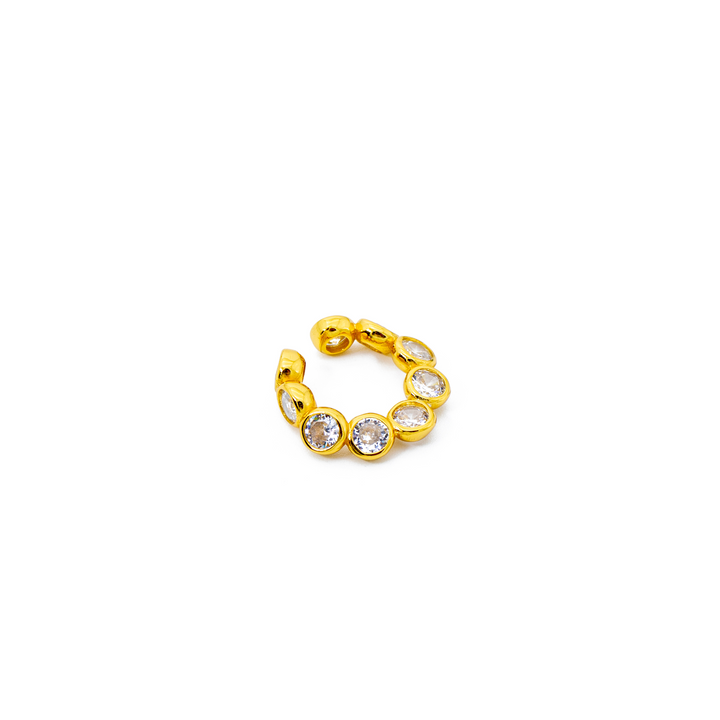 SOPHIE Glitzernder Earcuff mit Rundelementen Gold