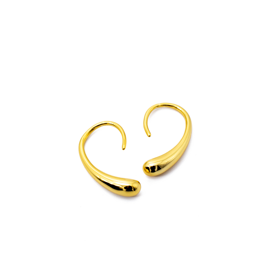 'Karlie' gold ear jewelery ear studs made of 925 sterling silver