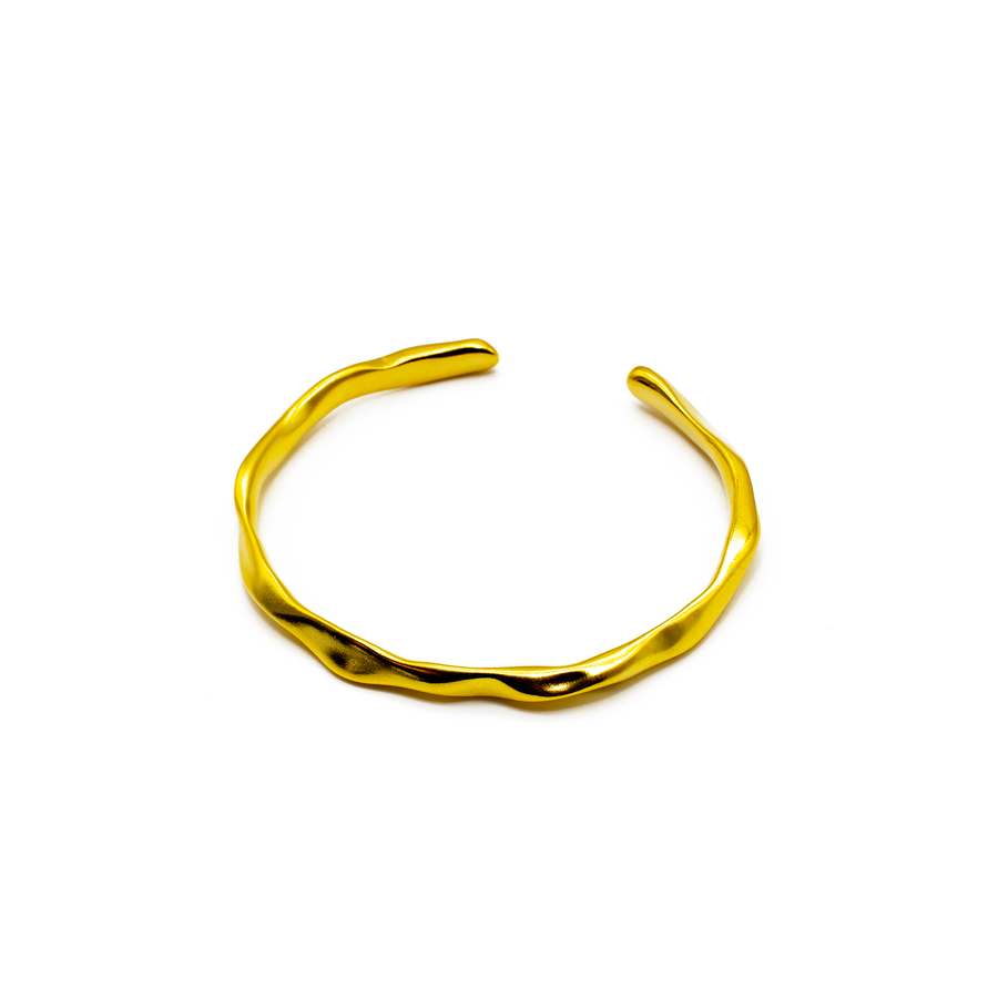 'Ysandre' gold bangle made of 925 sterling silver