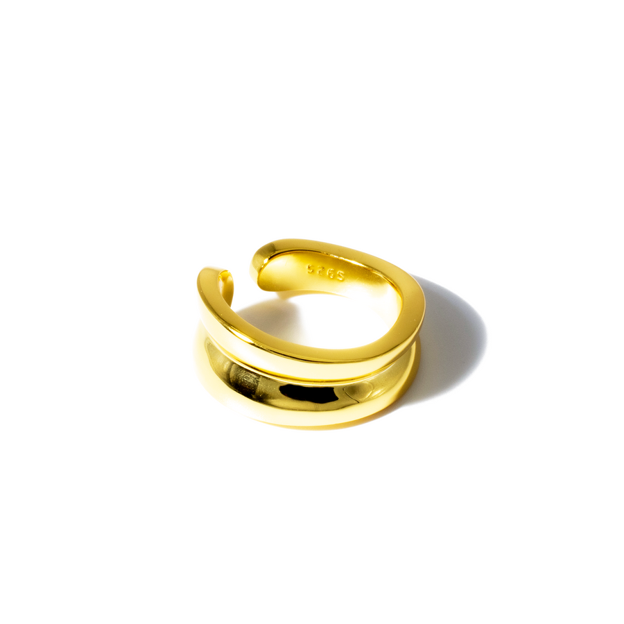 'Elsa' gold open ring made of 925 sterling silver