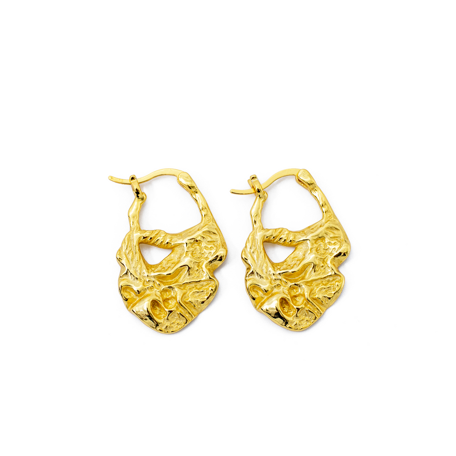 'Carina' gold ear jewelery earrings made of 925 sterling silver