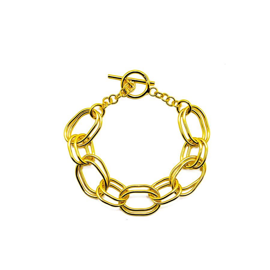 'Dianthe' gold bracelet made of 925 sterling silver