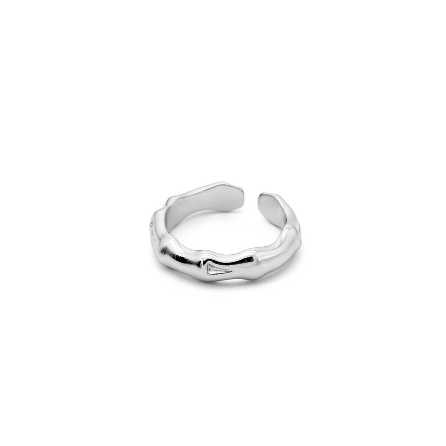 'Pheme' gold open ring made of 925 sterling silver