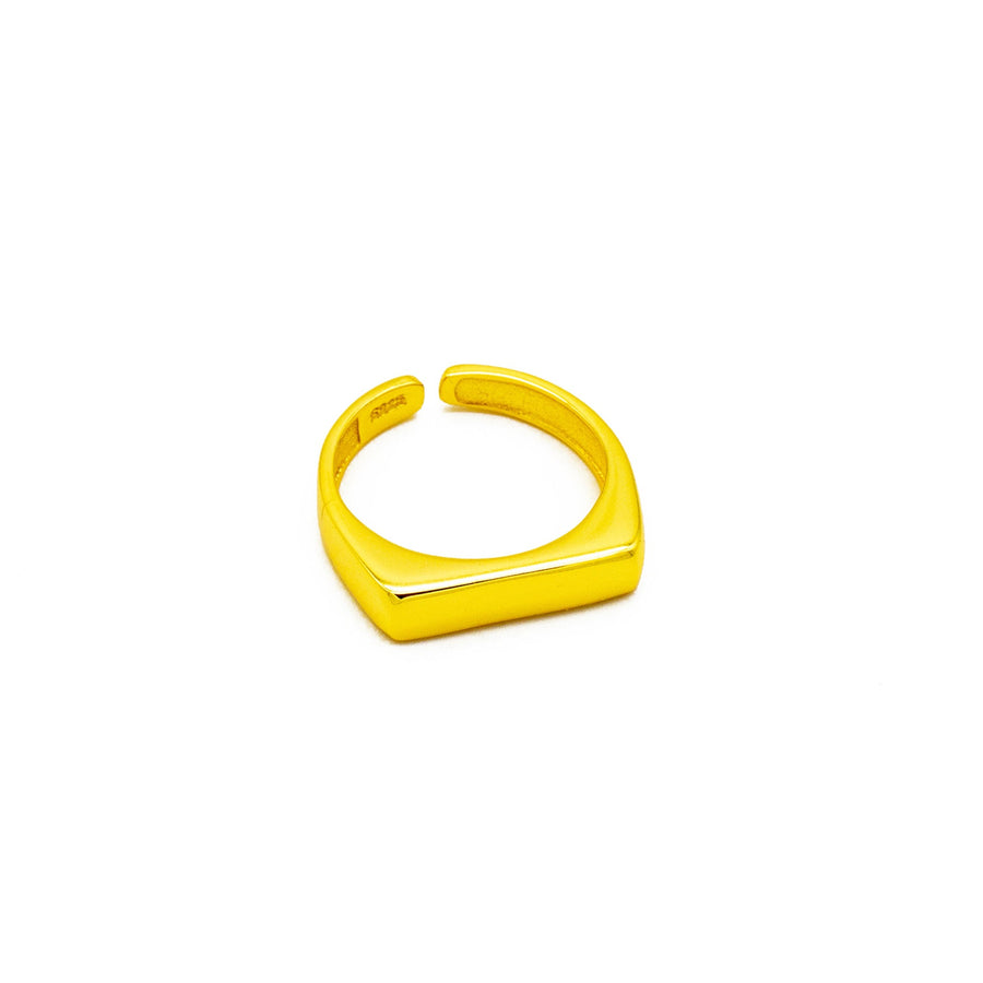 'Miro' gold open ring made of 925 sterling silver