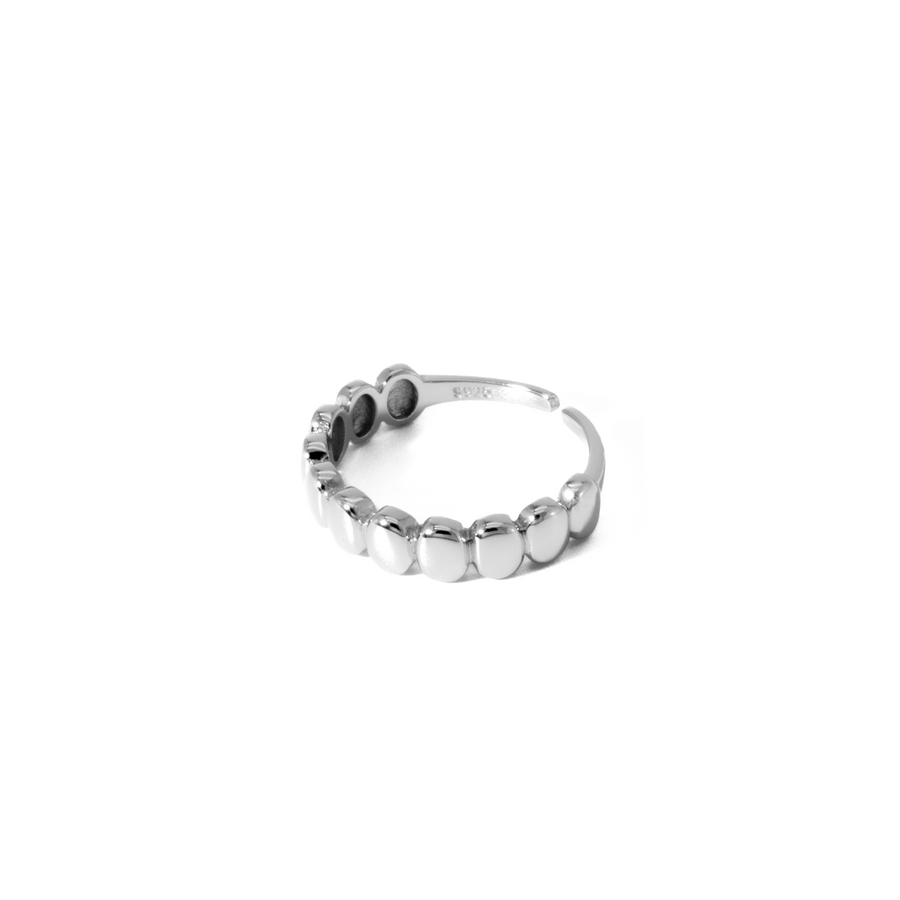 'Thera' silver open ring made of 925 sterling silver