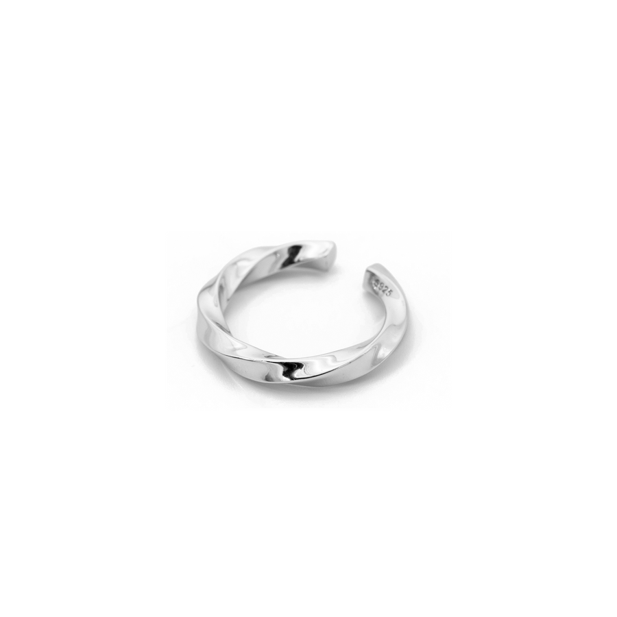 'Afcano' silver open ring/earcuff made of 925 sterling silver