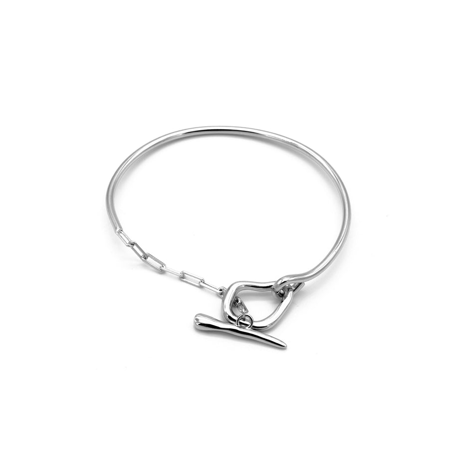 'Orapa' silver bangle made of 925 sterling silver