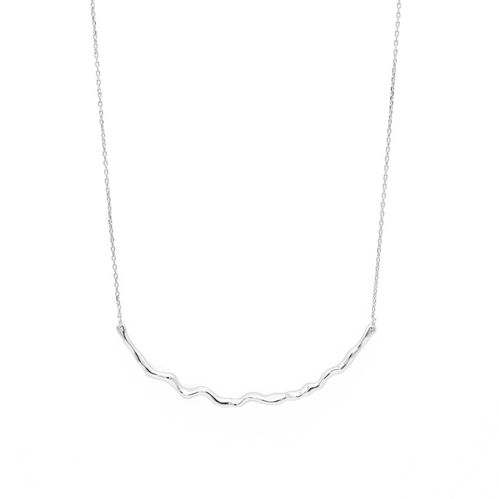 'Kibi' silver necklace with domed decoration made of 925 sterling silver