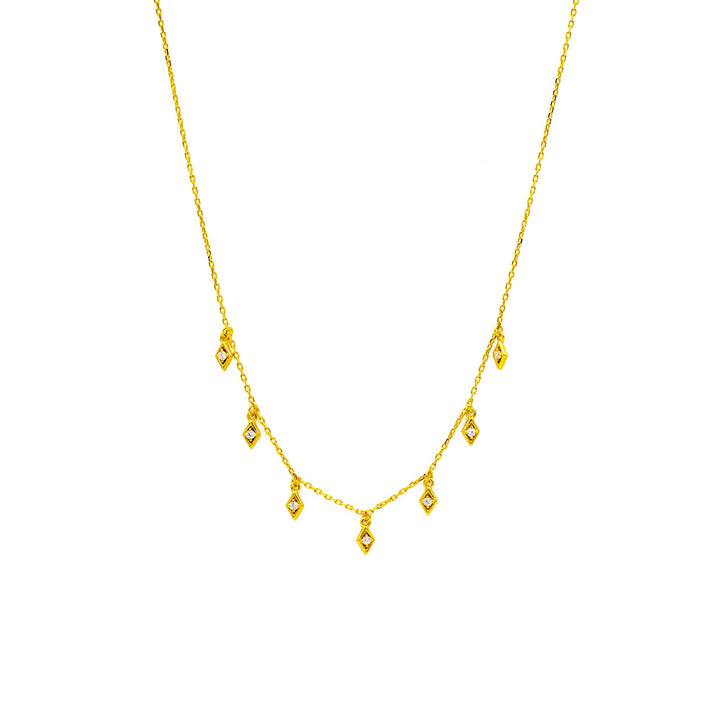 'Viedma' gold filigree necklace made of 925 sterling silver