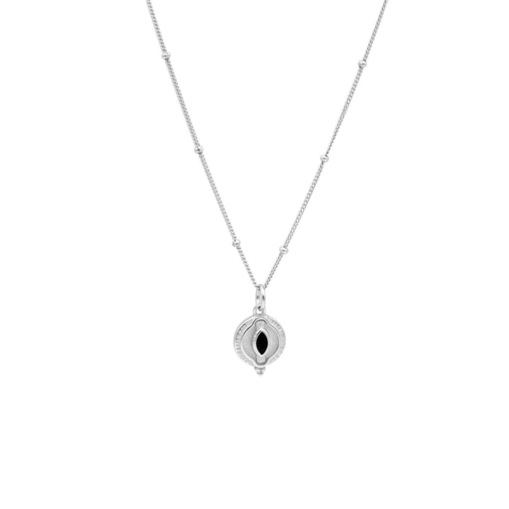 'Osorno' silver necklace with Evil-Eye pendant 925 sterling silver