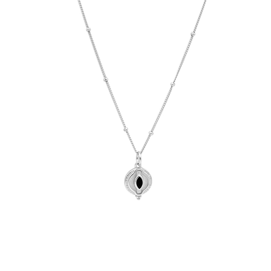 'Osorno' silver necklace with Evil-Eye pendant 925 sterling silver