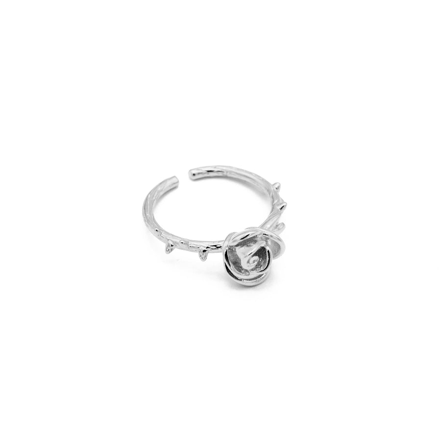 SUSANNA Silber Rose Ring detailreich aus 925er Sterlingsilber