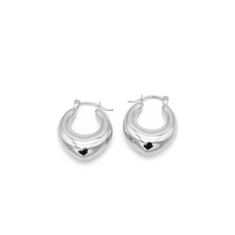 'Kokoda' silver Clean Modern earrings made of 925 sterling silver