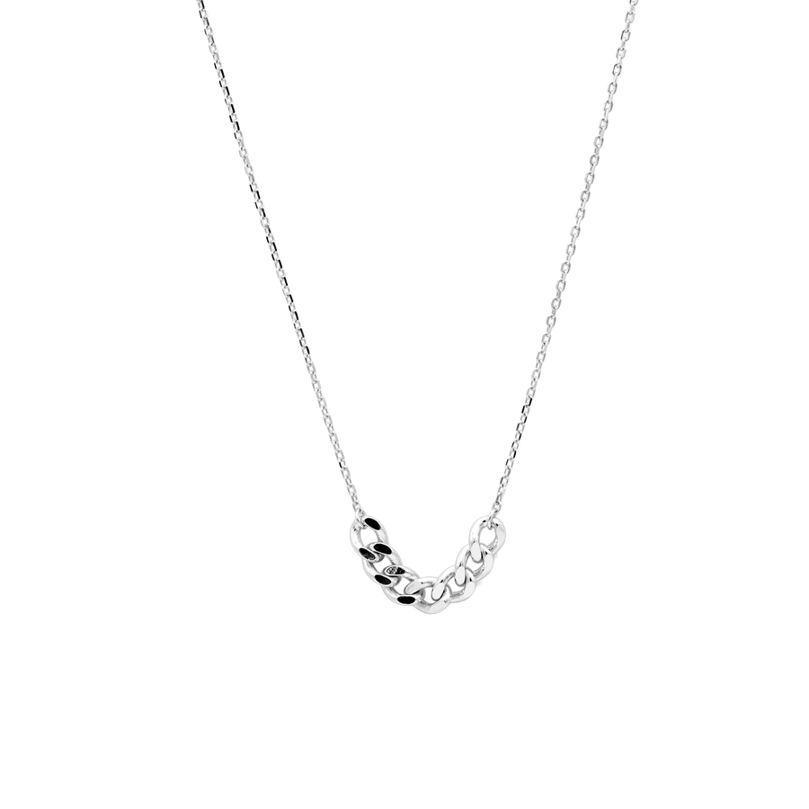 'Chicla' silver necklace with decorative chain made of 925 sterling silver