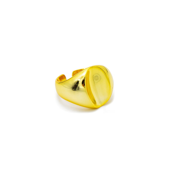 'Pino' gold open ring made of 925 sterling silver