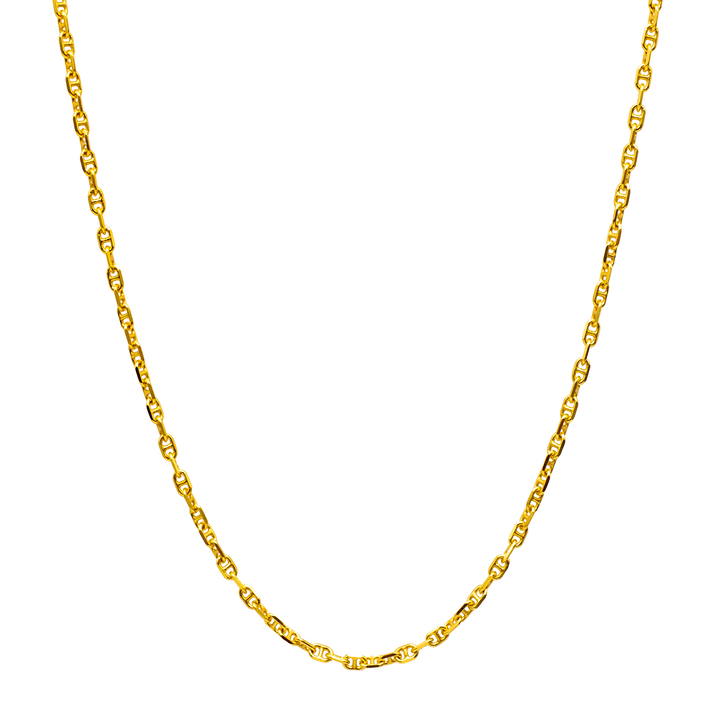 'Mercury' gold cable chain made of 925 sterling silver