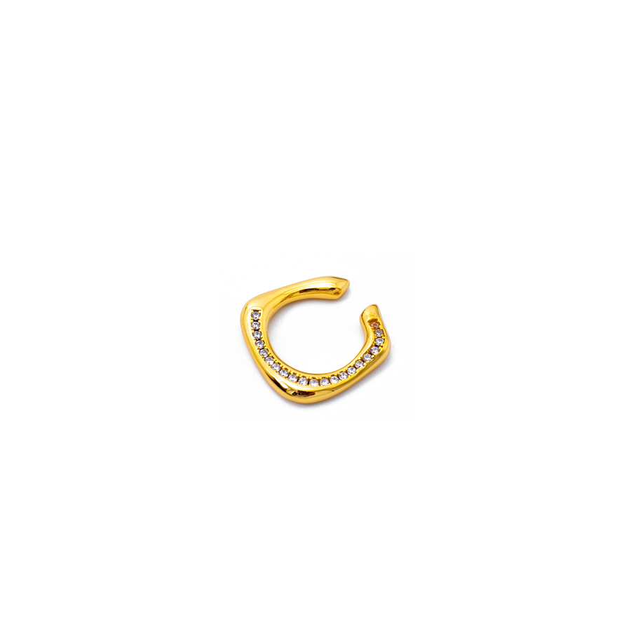 RYLEE champagne gold Ohrringe-Earcuff Ohrklemme aus 925er Sterlingsilber