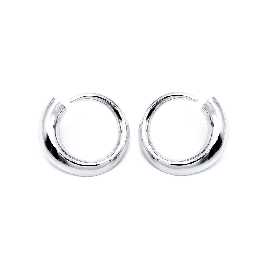 'Reina' gold large hoop earrings hoops huggies made of 925 sterling silver