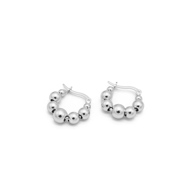 'Aliyah' silver hoop earrings Hoops Huggies made of 925 sterling silver