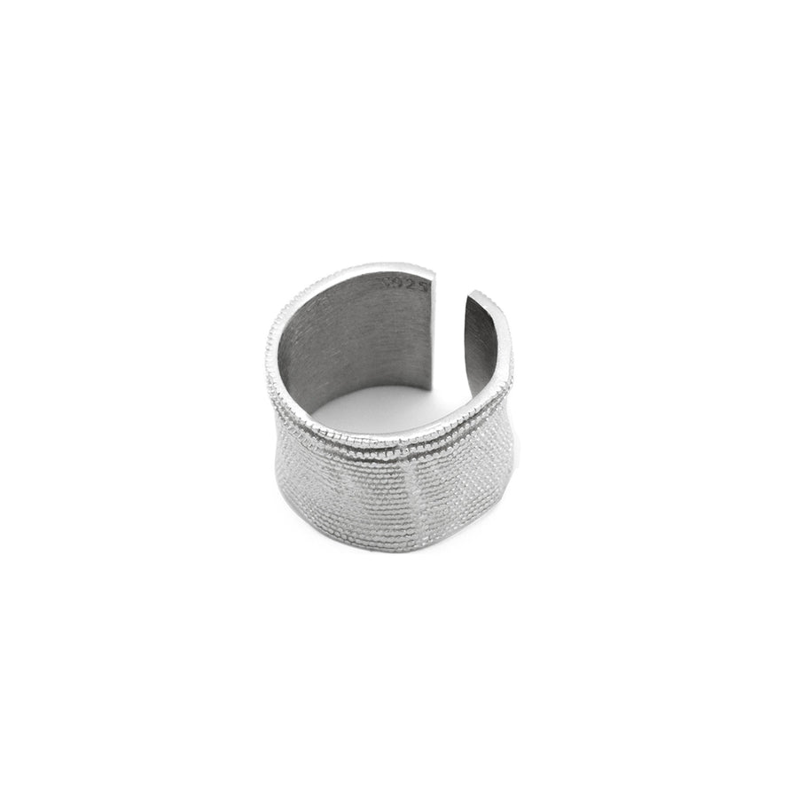 'Ermelo' silver open band ring made of 925 sterling silver