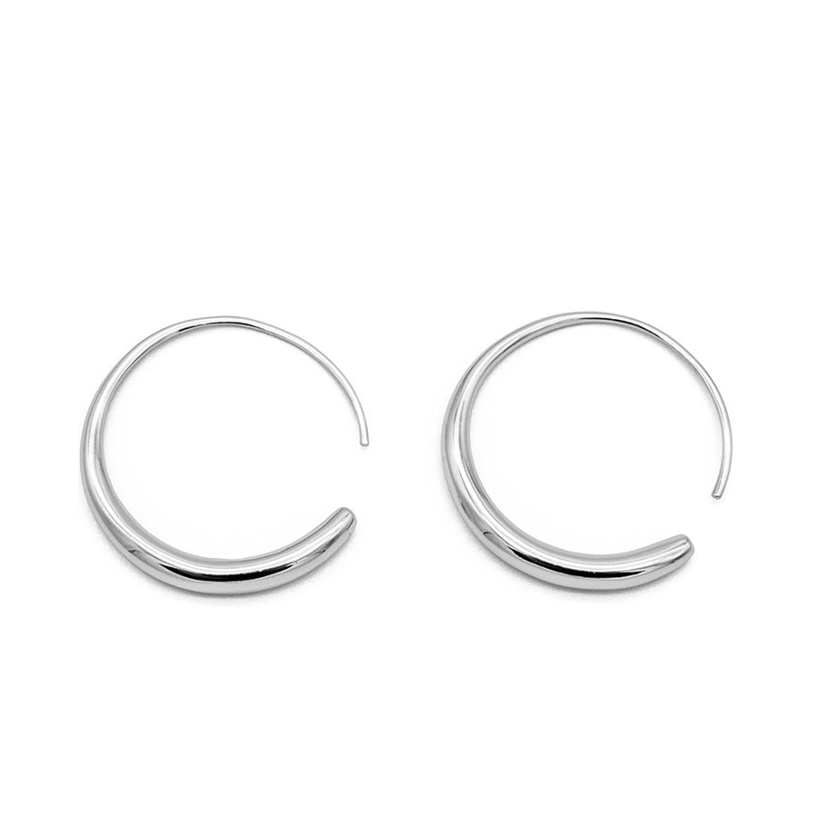 'Rylie' silver hoop earrings huggies made from 925 sterling silver