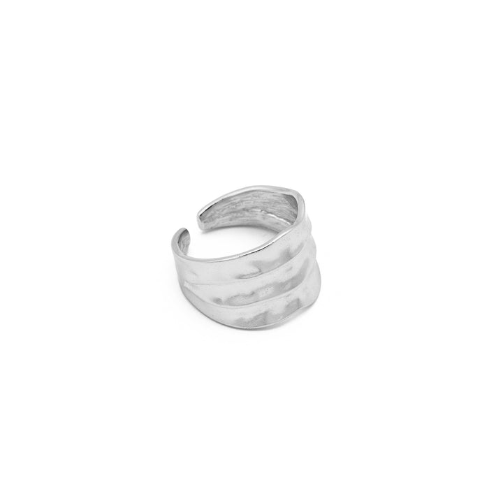 CHEYENNE Strukturierter Ring in Silber