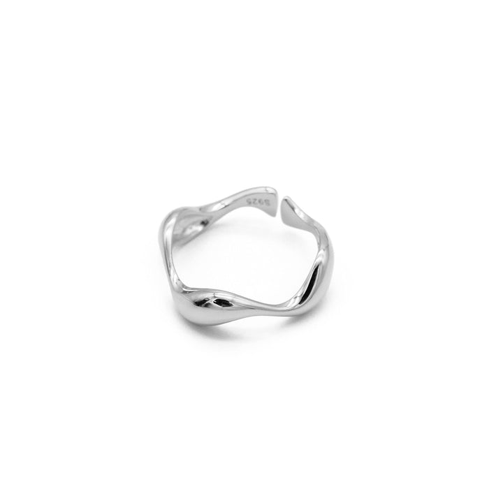 'Alina' silver open ring made of 925 sterling silver