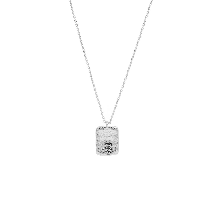 'Rory' silver necklace with 925 sterling silver plate pendant