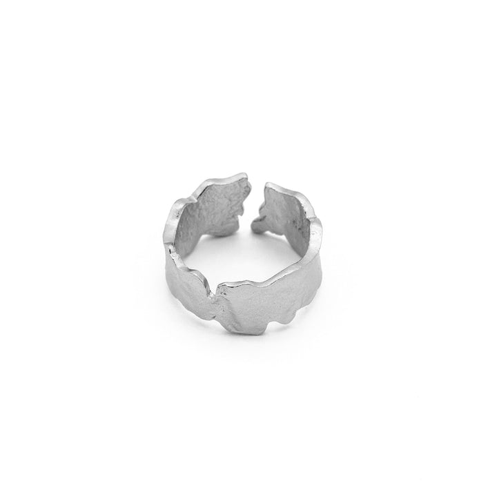 'Fernanda' silver open ring made of 925 sterling silver